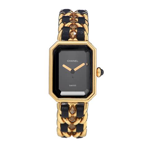 chanel stainless steel lambskin watch